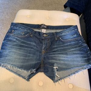 Lucky distressed Riley jean shorts NWOT